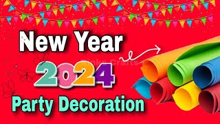 New Year Decoration Ideas 2024  New Year Decoration  How to Make New Year Decoration [upl. by Carlin]