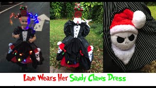 Lanes Sandy Claws Nightmare Before Christmas Dress [upl. by Onitram]