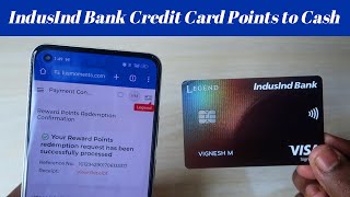 IndusInd Legend Credit Card Reward Points to Cash  IndusInd Bank Reward Points Redemption [upl. by Leese]