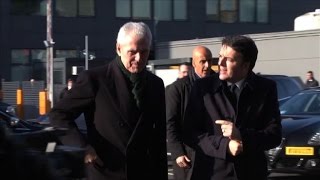 Renzi arriva in Pirelli incontro con Tronchetti Provera [upl. by Cardwell]