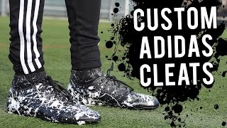 CUSTOMS ADIDAS FOOTBALL BOOTSCLEATS [upl. by Gustafson427]