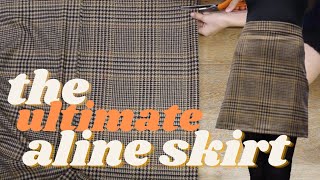 how to make an ALine Skirt DIY [upl. by Navonod770]