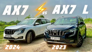 Mahindra Xuv700 Ax7 L vs Xuv700 Ax7 diesel automatic full detailed comparison  features comparison [upl. by Varin1]