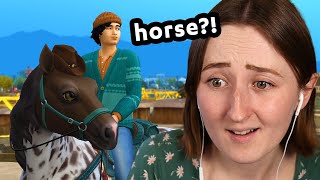 i adopted a HORSE in my sims legacy challenge [upl. by Nnaassilem]