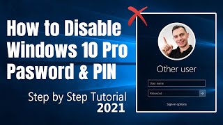 How to Remove Windows 10 Password and PIN  Tutorial 2021 [upl. by Mathe]