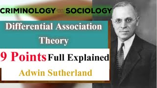 Differential Association Theory The Psychology of Criminal Behavior [upl. by Sokil]