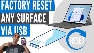 How to reset any Microsoft Surface via USB Bare Metal Recovery [upl. by Ethbin679]