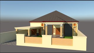 BELAJAR MEMBANGUN RUMAH MODEL VILLA BALI 1 LANTAI PART 1 [upl. by Dall]