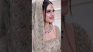 pakistani bridal dresses for nikkah\hibabukhari nikkahdress pakistanimodel dresstopdresscollect [upl. by Paapanen]