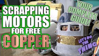 Scrapping Electric Motors For Copper Recycling  The Complete Guide [upl. by Neerhtak]