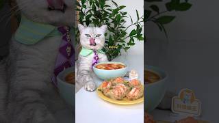 Tasty Shrimp Potstickers amp Tomato Egg Soup🦐🍲 catsofyoutube foodlover tiktok [upl. by Delano]