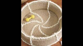 Cama y casa para mascota tejida en crochet ganchillo [upl. by Brine]