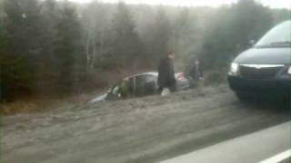 Accident on HWY 101 Sackville [upl. by An712]