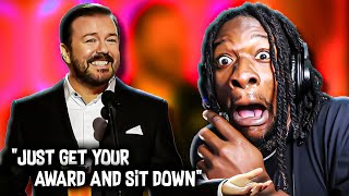 RICKY GERVAIS DESTROYS HOLLYWOOD quotGolden Globes Monologuequot COMEDY REACTION [upl. by Eiaj]