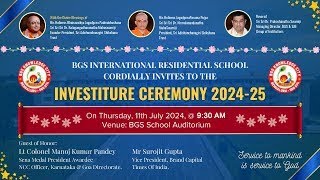 BGS Investiture Ceremony 202425 [upl. by Dnivra]