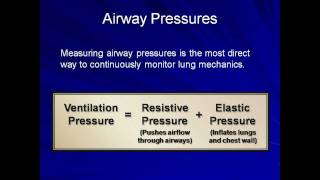 Monitoring Lung Mechanics Mechanical Ventilation  Lecture 3 [upl. by Reede]