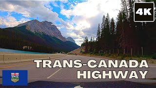 Trans Canada Highway 4K scenic drive  Canada [upl. by Bernette]