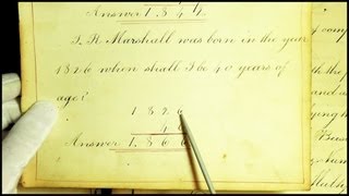 98 19th Century School Book with Pointer  SOUNDsculptures ASMR [upl. by Mis]