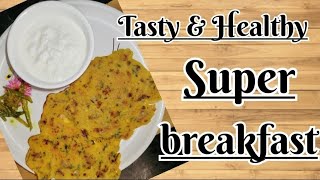 Tasty amp Easy Breakfast Besan ka chilla 😋 Bahut Hi Aasan Tarike Se Banaye Patidarrecipe [upl. by Latsyrc]