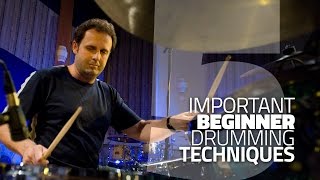 5 Beginner Drumming Techniques with Mike Michalkow [upl. by Quillan]