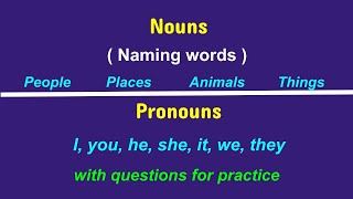 Nouns Pronouns in English Grammar  Test your English Grammar [upl. by Lomasi182]