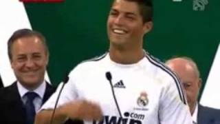 CRISTIANO RONALDO SAYING HALA MADRID WITH THE CROWD [upl. by Siuraj360]