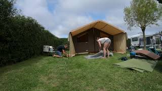 Timelapse Cabanon Safari Lodge tent trailer [upl. by Alano238]