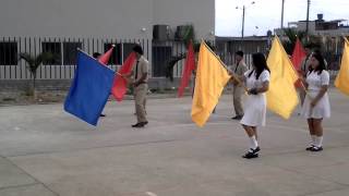 Coreografía de banderas colegio Arenillas [upl. by Ettenay]