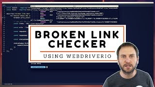 Check Broken Links in WebdriverIO [upl. by Yborian501]