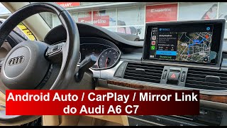 Android Auto  CarPlay  Mirror Link do Audi A6 C7 [upl. by Thetos386]