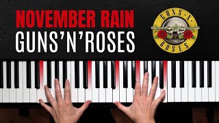 The Greatest ROCK Piano Intro Ever November Rain by GunsnRoses [upl. by Aihsenat]