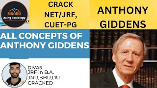 HOW to read ANTHONY GIDDENS for JRF  sociology thinkers sociology unit1 net [upl. by Names]