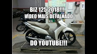 BIZ 125 BRANCA 2018 EM DETALHES [upl. by Kcirrem]