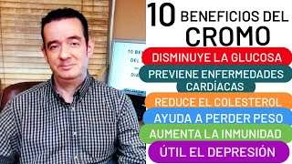 10 BENEFICIOS DEL CROMO MEJORA LA DIABETES Y EL CORAZÓN AUMENTA EL MÚSCULO AYUDA A PERDER PESO [upl. by Ydasahc]