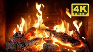 FIREPLACE 4K 🔥 Cozy Fire Background 12 HOURS Fireplace video with Burning Logs amp Fire Sounds [upl. by Edouard]