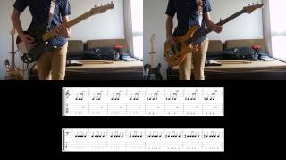 Muse  Assassin Live at Mayan Guitar and Bass cover with tabs [upl. by Ydderf]