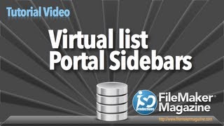 FileMaker Tutorial  Virtual List Portal Sidebar [upl. by Procter]