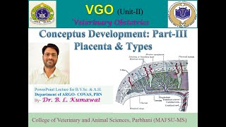 Conceptus Development Part3 I Placentation and Types of placenta I Vet Academy by Dr Kumawat B L [upl. by Honeywell]