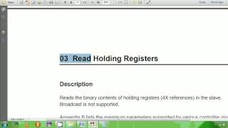 7 Modbus RTU Protocol Read Holding Example 1 [upl. by Haraj]