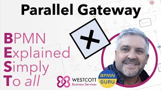 BPMN Tutorial  The Parallel Gateway Gateways Process Mapping Modelling using Gateways [upl. by Rich]