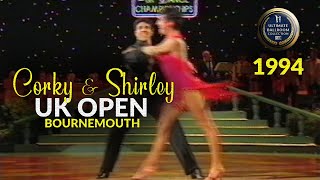 1994 Corky and Shirley Ballas at The UK Open Professional Latin Championships [upl. by Tloh]