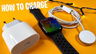 Apple Watch Series 7 Charge  How To Charge Apple Watch 7 [upl. by Acemahs]