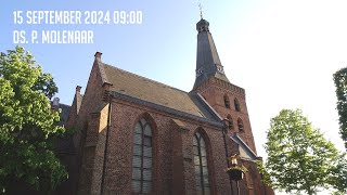 15092024  Ochtenddienst 0900  Oude Kerk  ds P Molenaar [upl. by Durrell970]