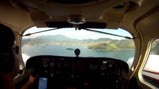 PIPER SENECA POUSO ANGRA DOS REIS [upl. by Lynnworth807]