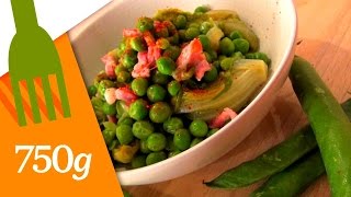 Recette de Petits pois à la Française  750g [upl. by Rosanna]