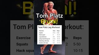 TOM PLATZ LEG WORKOUT 🔥 shorts tomplatz legday [upl. by Durrett]