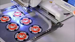 2 of 2 MassProducing patches with your HAPPY embroidery machine [upl. by Marianna]