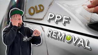 Nasty old Paint Protection Film on your car Heres a safe way to remove it [upl. by Boleslaw]