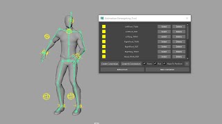 Animation retargeting tool for Autodesk Maya [upl. by Eibur]