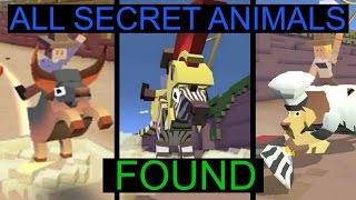 ALL SECRET ANIMALS FOUND  RODEO STAMPEDE [upl. by Ennayllek487]